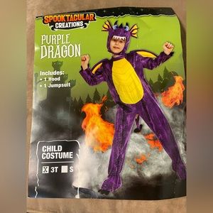 Purple Dragon Costume 3T